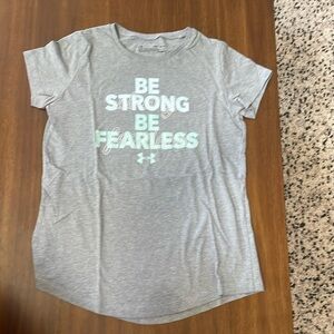 UA grey shirt